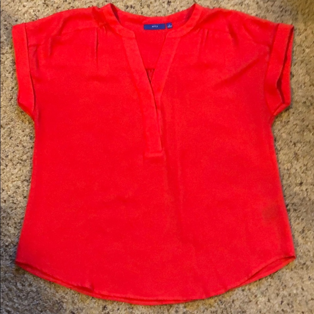 LIKE NEW! Red dressy blouse/tunic - large
